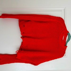 Zara red/orange sweater